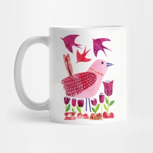 Pink Bird Mug